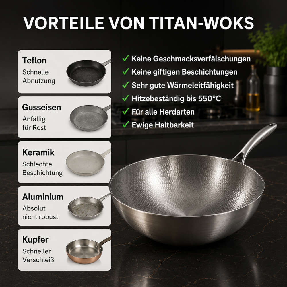 Gehämmerter Titan-Wok™