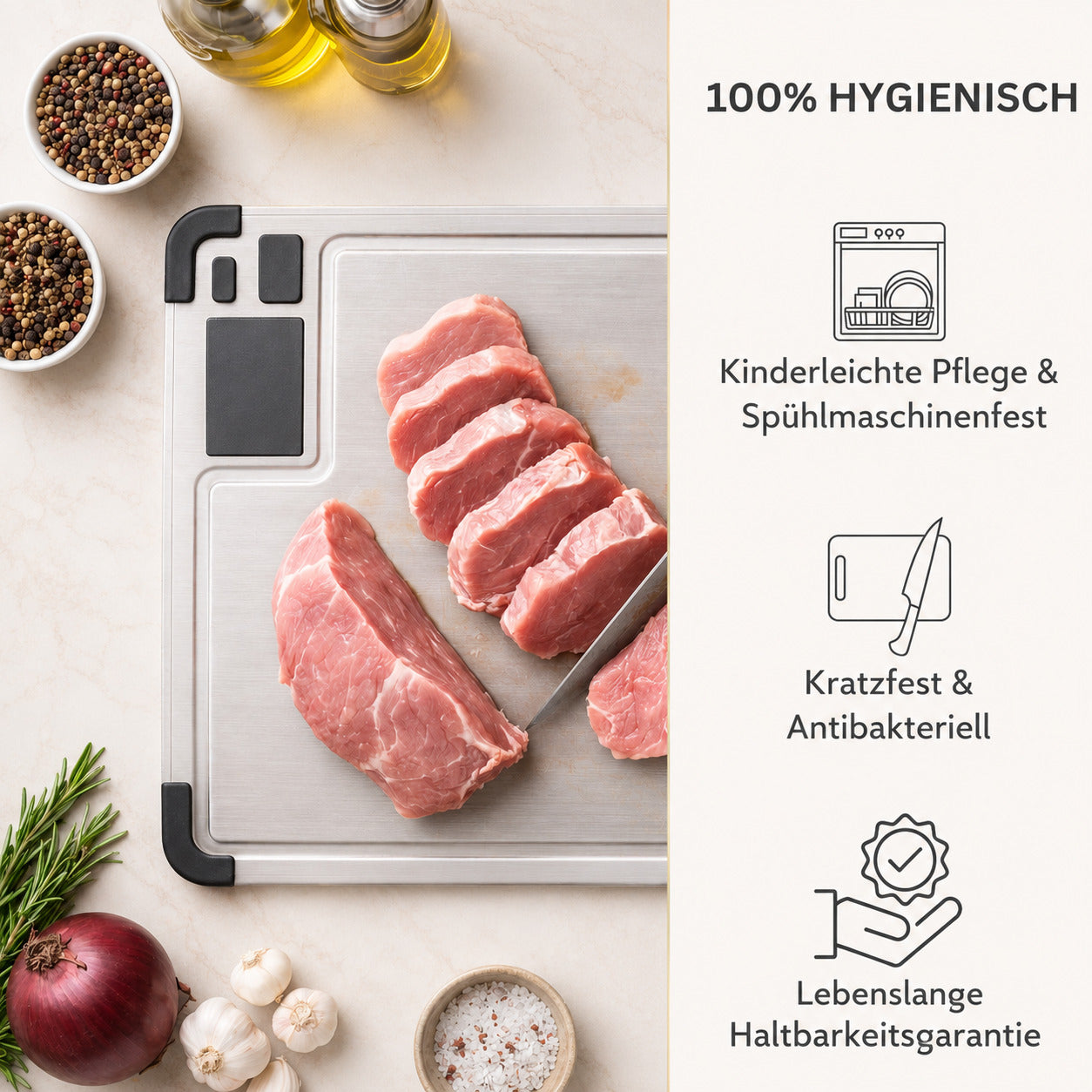 Titan-Schneidebrett mit Schleifstein™