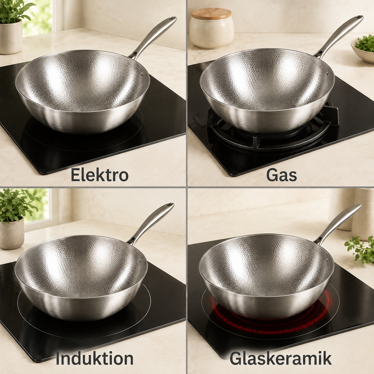 Wok en titane martelé™