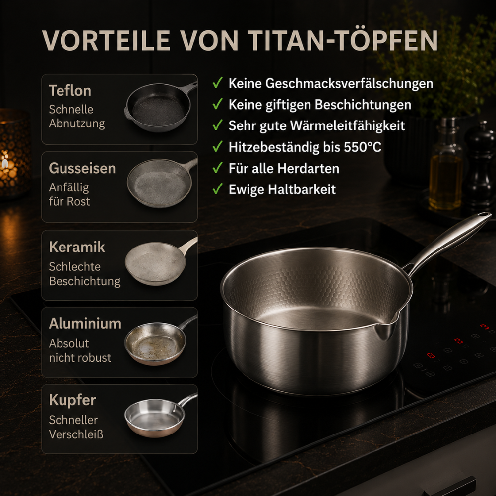Gehämmerter Titan-Topf™